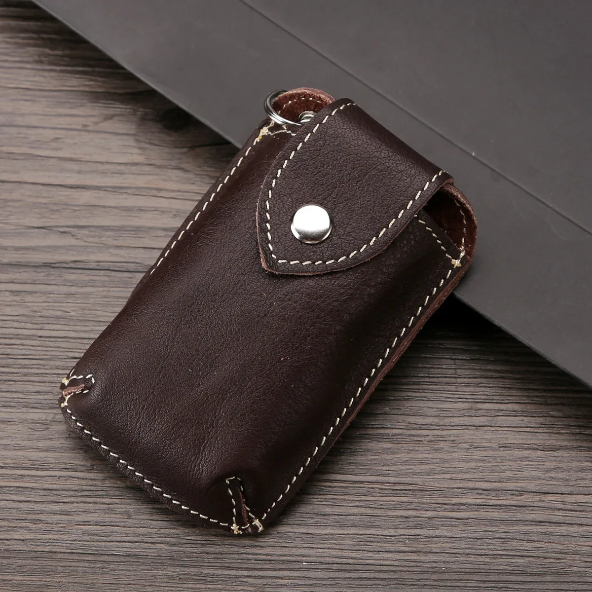 Belt Wear Genuine Leather Smart Car Key Case Housekeeper Buckle Vintage Small Bag Keysmart Holder | Багаж и сумки