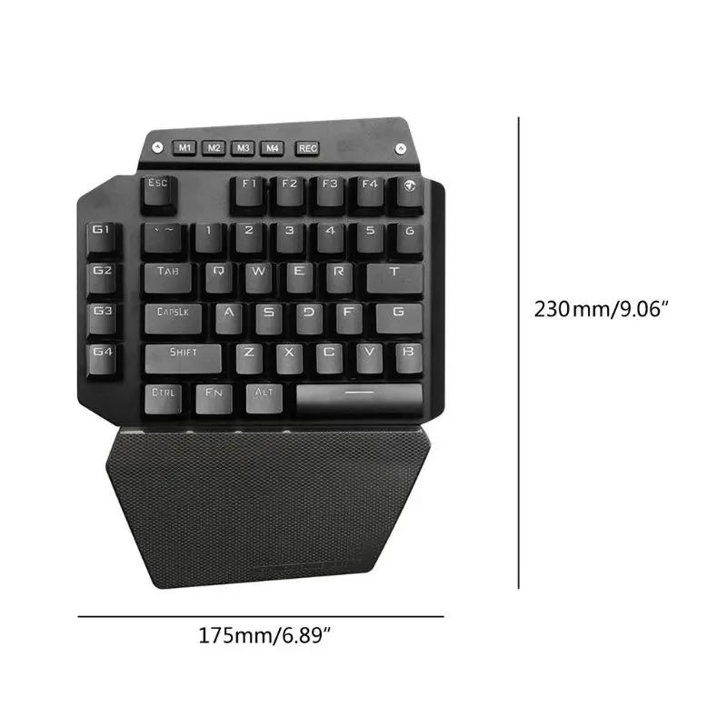 K700 Механическая игровая клавиатура с одной рукой RGB светодиодная подсветка