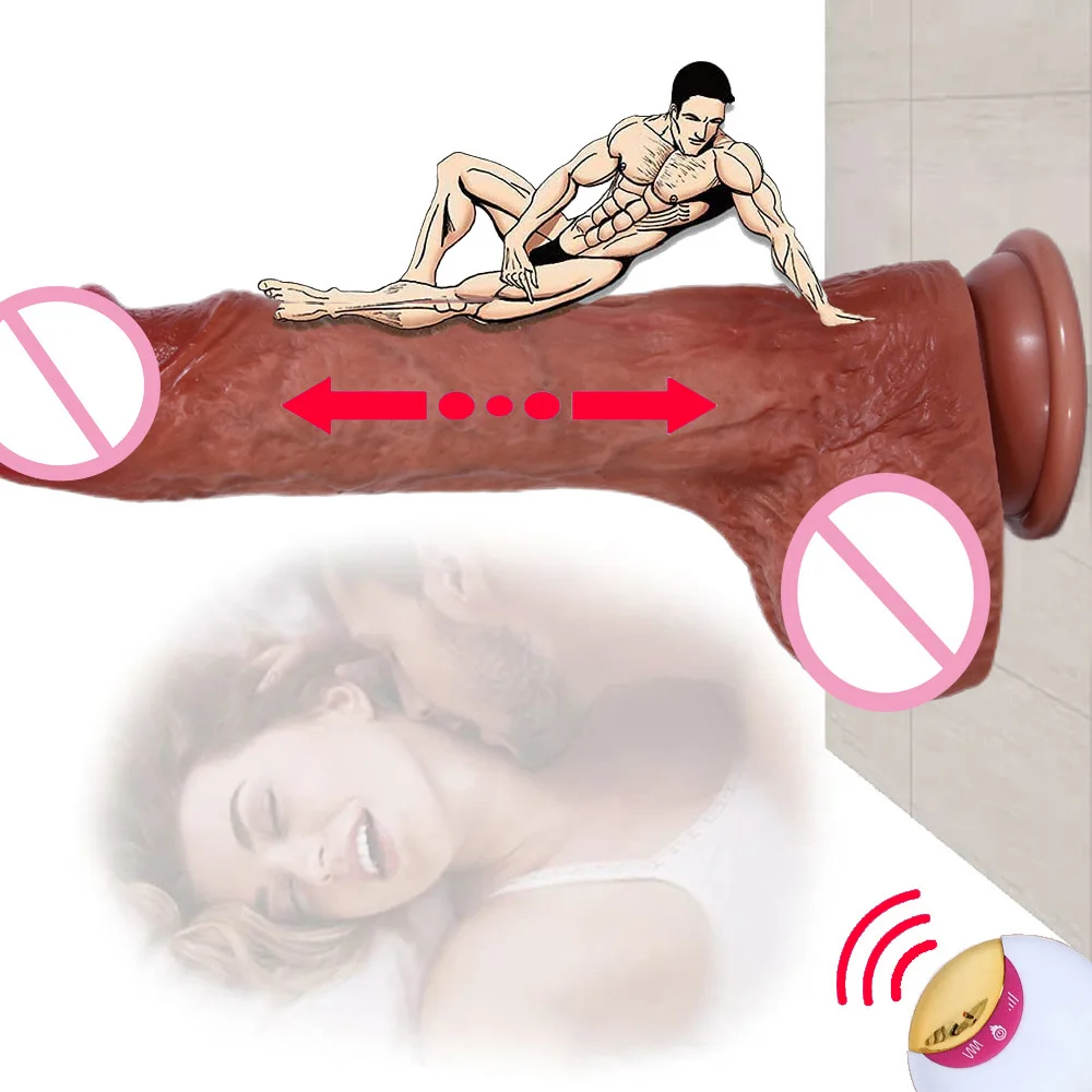

Realistic Dildo Vibrators Multi Modes Telescopic Rotation Vibrating Dildo Female Masturbation Penis Adult Sex Toys For Women Gay