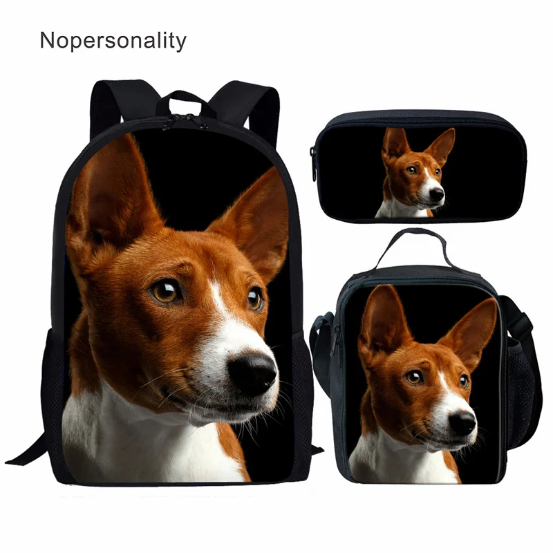 Вместительные школьные ранцы для мальчиков Nopersonality, Комплект детских сумок на плечо с рисунком собаки и бассейна