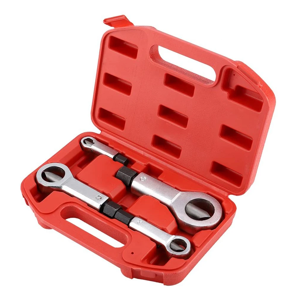 

4Pcs Heavy-Duty Nuts Splitter Tools Set Nut Breaker Tool Durable Portable Manual Remover Extractor Hand Splitting Tool with Box