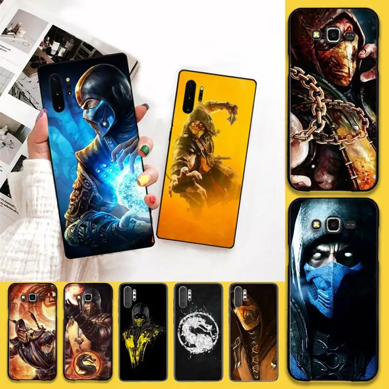 YJZFDYRM Скорпион в Mortal Kombat черный ТПУ мягкий чехол для телефона Samsung Note 7 8 9 10 Lite Plus Galaxy
