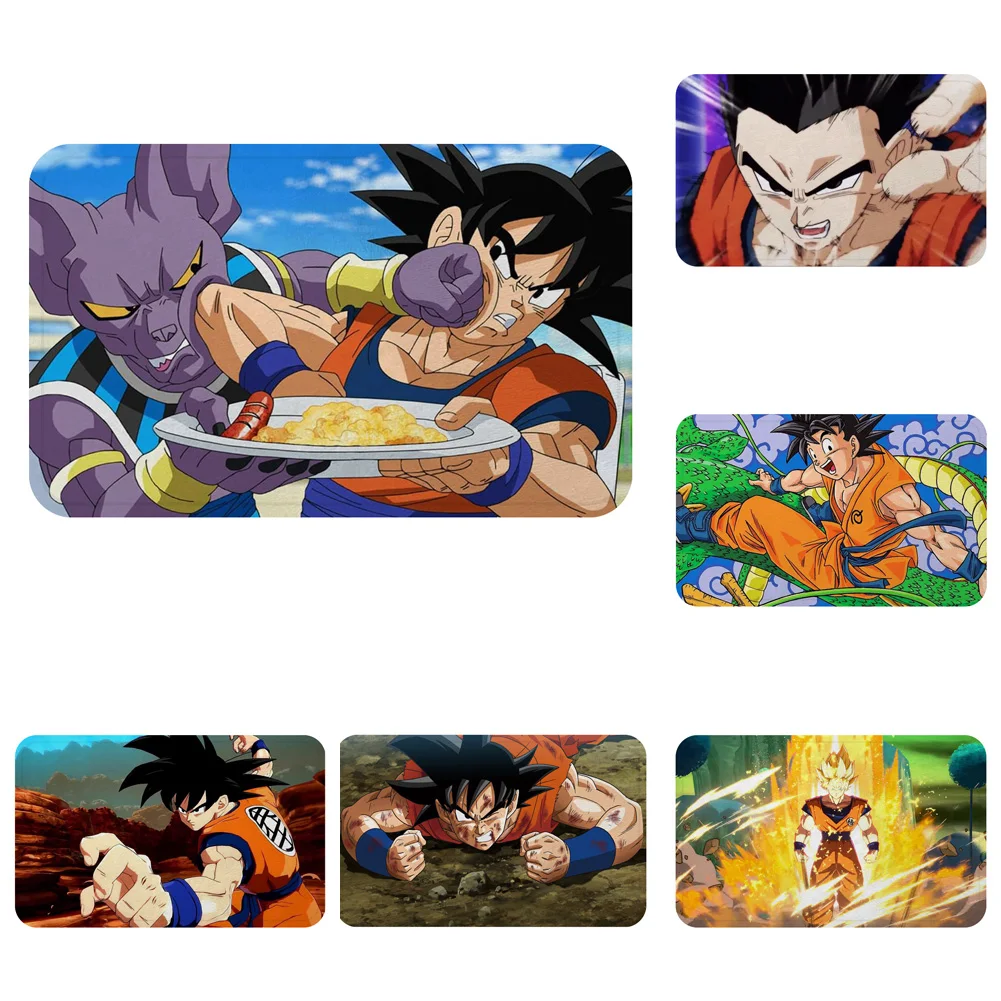 Сон Гоку мультфильм Dragon Ball коврик с рисунком из аниме коврик для ванной декоративные Противоскользящие коврики комната автомобиль пол бар ковры домашний декор для дверей подарок