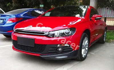Scirocco передний бампер сплиттер фартуки для Volkswagen VW Non R 2008 2014 O Стиль углеродного