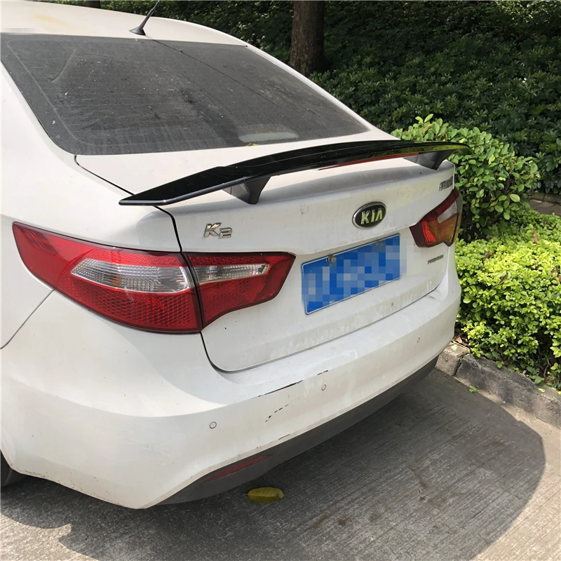 Спойлер для Kia K2 2013-2018 KIA Rio TF Высокое качество ABS Материал заднее крыло автомобиля