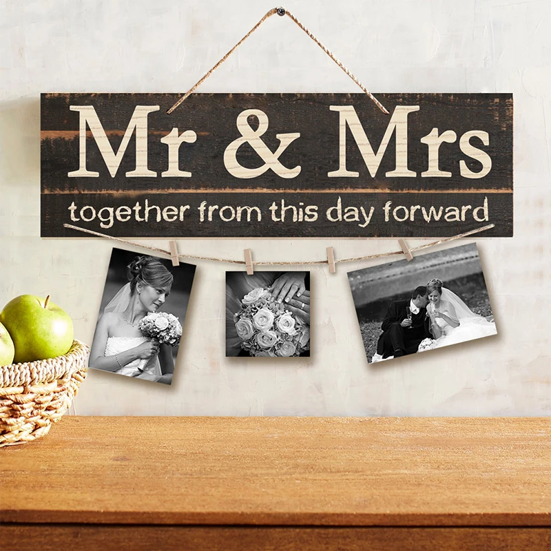 

Photo Decoration Frame Wooden Wall Clip Wedding Supplies Photo Clip Handicraft Ornaments Picture Frame aesthetic room décor