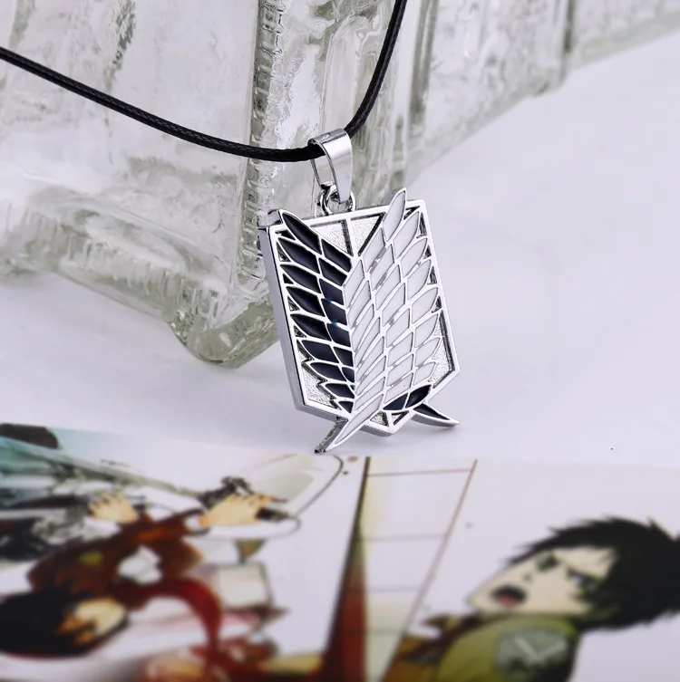 Ожерелье с крыльями из мультфильма атака на Титанов|movie jewelry|attack on titanattack titan necklace |
