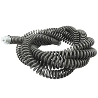 3 meter long flexible spring steel auger sewer drain cleaner snake extension spring with connector