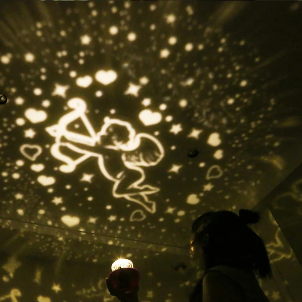 Светодиодный ночной Светильник звезды проектор звездного неба Luminaria Moon Новинка Настольная лампа Батарея USB ночной Светильник для детей