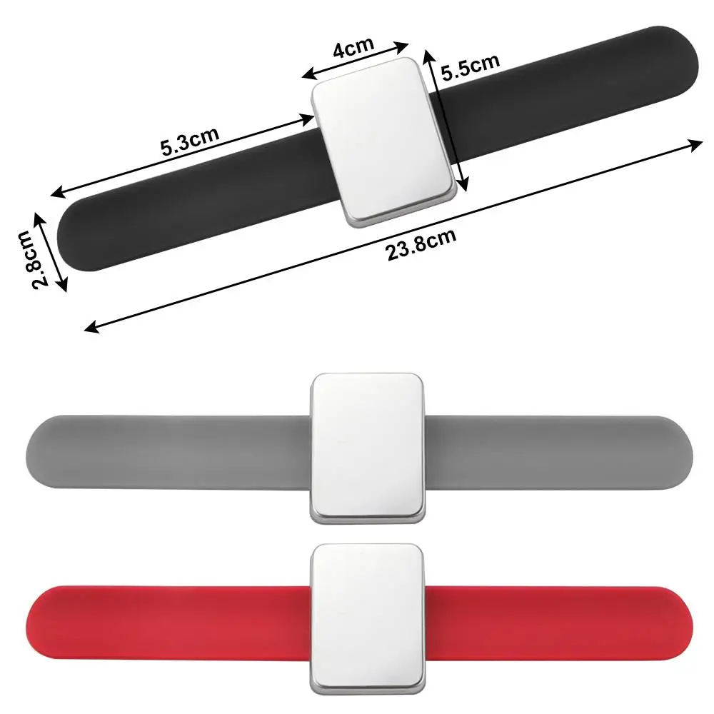 

Pin Cushion Holder 3 Colors Wristband Magnetic Sewing Pincushion Quilting Sewing Pins Silicone Wrist Strap Bracelet