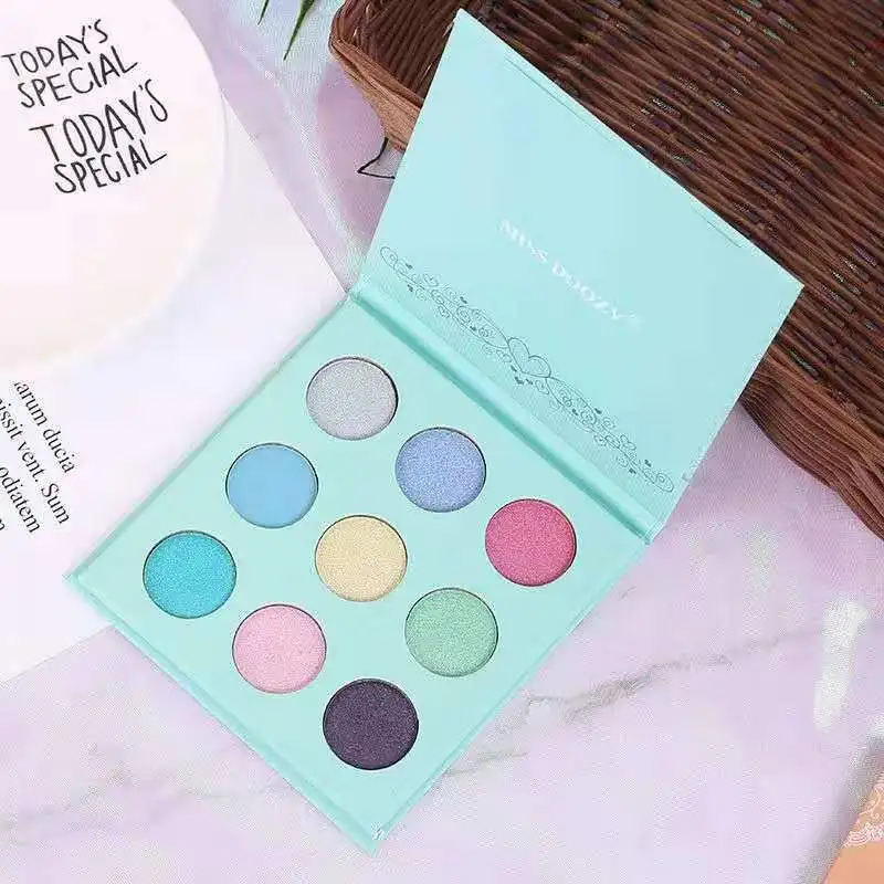 Тени для макияжа 9 цветов матовые тени век натуральные прессованные пудры