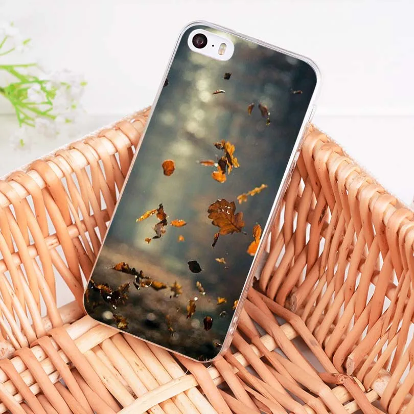 

FHNBLJ Autumn falling leaves maples New Multi Colors Luxury phone case for Apple iPhone 8 7 6 6S Plus X 5 5S SE 5C 4 4S Cover