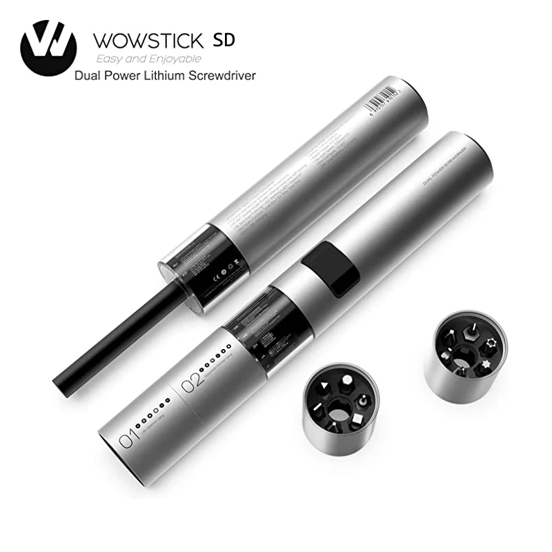 

WOWSTICK SD новая отвертка 36-битная светодиодсветодиодный литиевая батарея перезаряжаемая Магнитная всасывающая с одной кнопкой дизайн набор и...