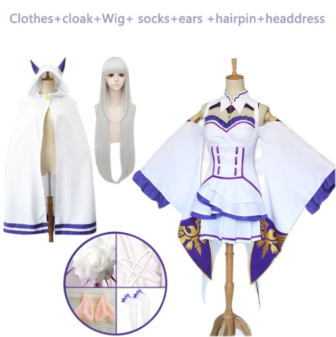 Парик женский для косплея из аниме Re:Zero Start Life in other World |