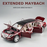 124 maybach s600 extended alloy car model benz metal diecasts toy vehicles for children toys kids gifts strong pull back