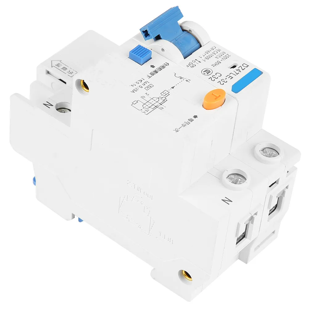 DZ47LE 32 1P + N C32 RCCB автоматический выключатель остаточного тока 30mA 230V высокого