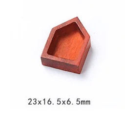 Type 1 Ручной работы DIY материал кристалл эпоксидная смола, форма прямоугольный круглый Треугольник ювелирные изделия, подвески, аксессуары красная груша твердая деревянная рама - Цвет: Type 1