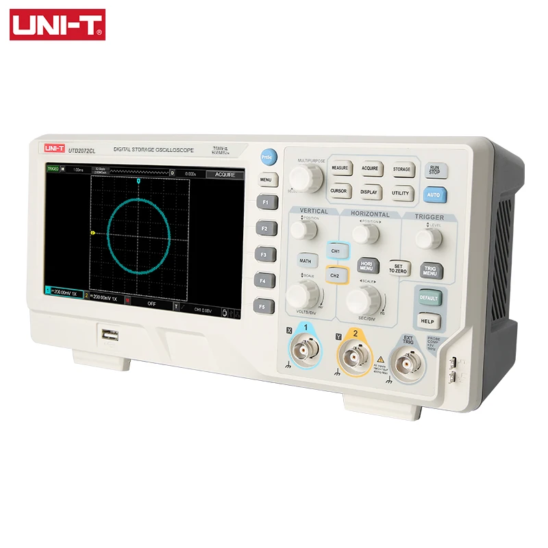 

UNI-T Storage Oscilloscope Digital UTD2072CL 70MHz USB Oscilloscope 2 Channels 500MS/s Osciloscopio