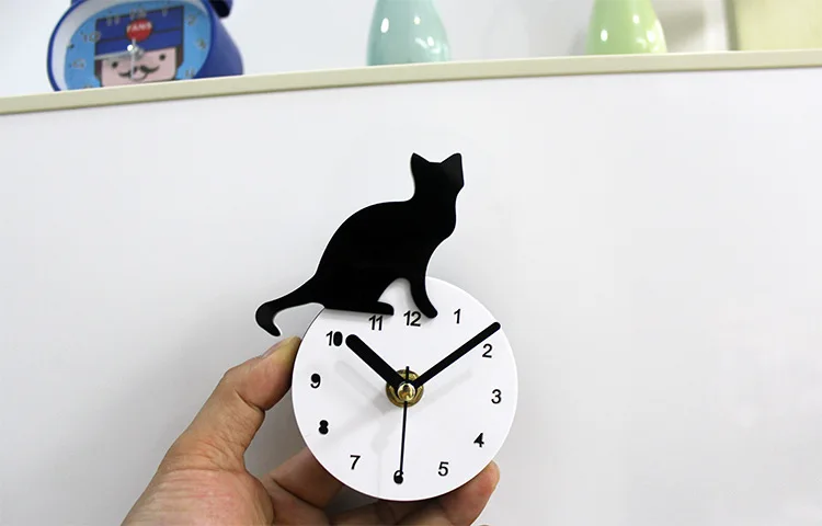 Милый котенок 3D Строительные модные креативные наклейки на холодильник