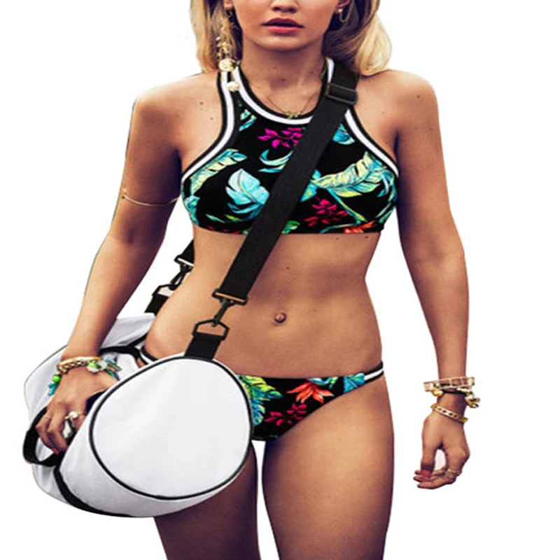 Новинка 2020 женский купальник Пляжная накидка купальный костюм с принтом в виде