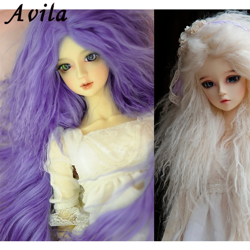 Парик для куклы 15*100 см сделай сам супертонкие пушистые волосы материал высокой