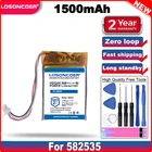 582535 SP5 1500 мАч перезаряжаемый литий-полимерный аккумулятор хорошего качества для видеорегистратора, навигатора, видеорегистратора dvr cubex v50 hp f550g