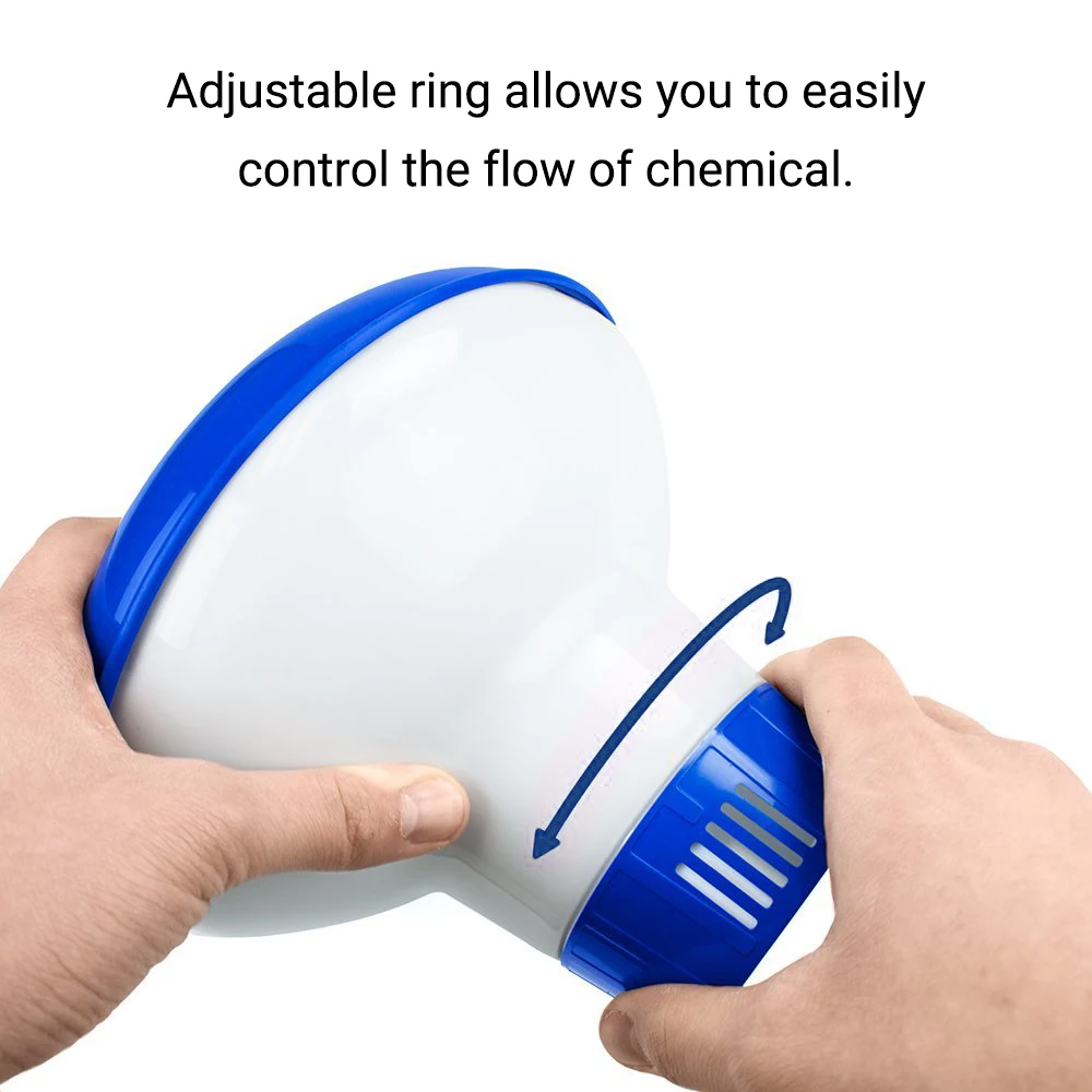 Floating Pool Chemical Dispenser Retractable Bromine Chlorine Tablet Holder Floater for Spa Hot Tub Swiming | Инструменты