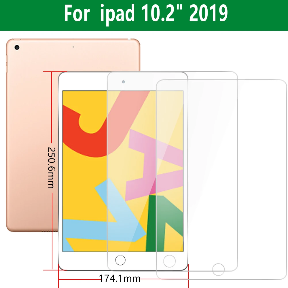 IPAD102 GHM2 2 шт./лот закаленное Стекло для iPad 9,7 Экран из закаленного стекла для iPad Air 2 Air 1 5/6th поколения для нового iPad 10,2 - Цвет: IPAD102 GHM2