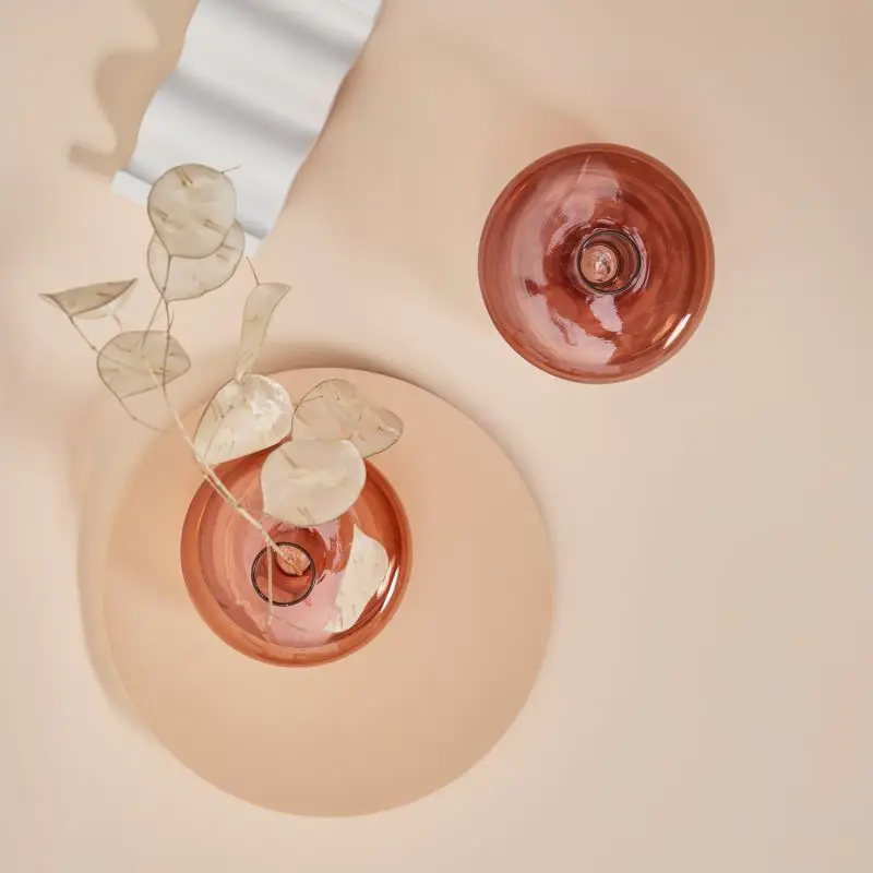 

Creative Home Decor Taper Candles Holder Glass Candle Stick Holders for Candlestick Dinner Candles Party and Wedding