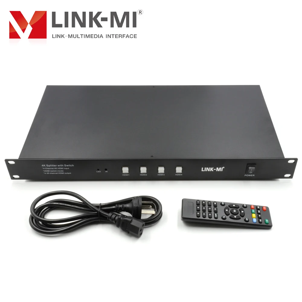 LINK MI 4 в 20 или наружу 4K HDMI сплиттер с переключатель Поддержка разрешение до 3840*2160 @