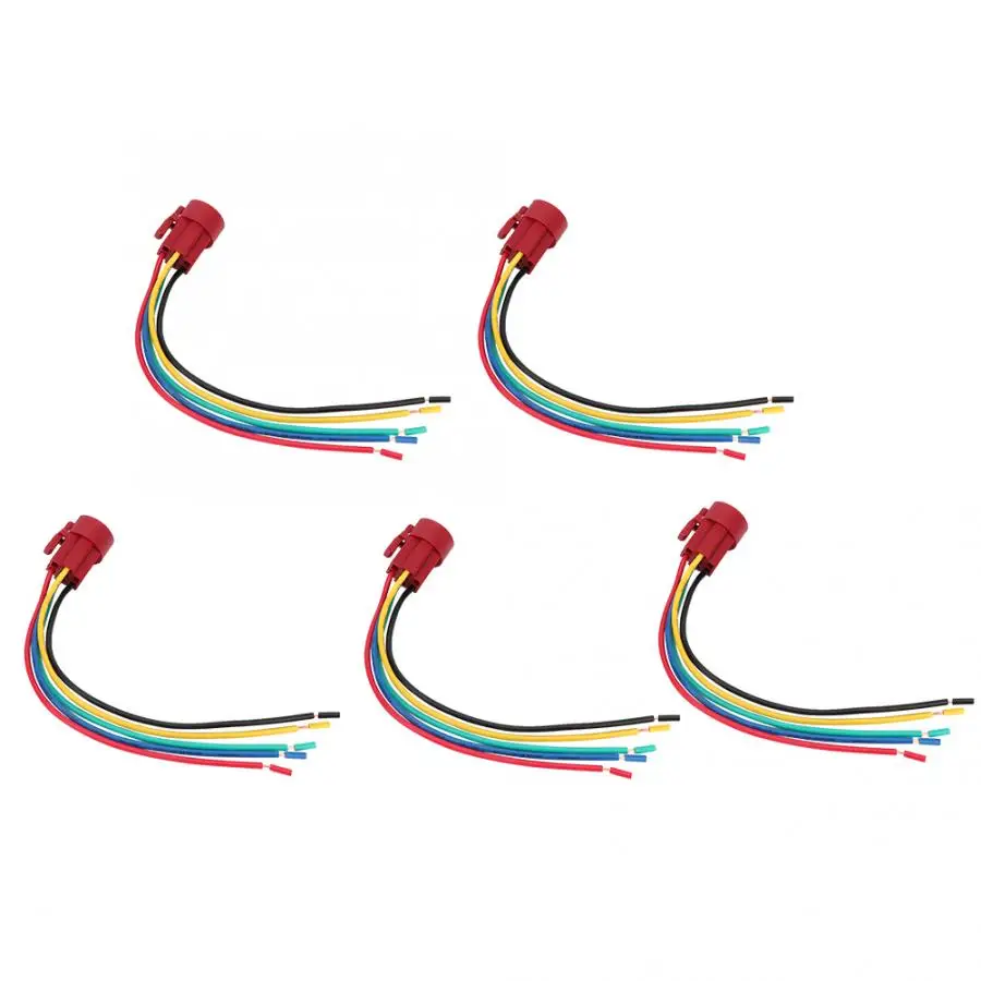 Металлический кнопочный переключатель 5 шт. контактный проводной разъем для