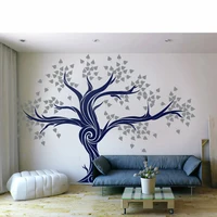 DIY Large Tree Wall Decals Unique Living Room Decal- Custom Color Tree Wall Decal Vinyl Bedroom Home Decoration Wallpaper LC1431