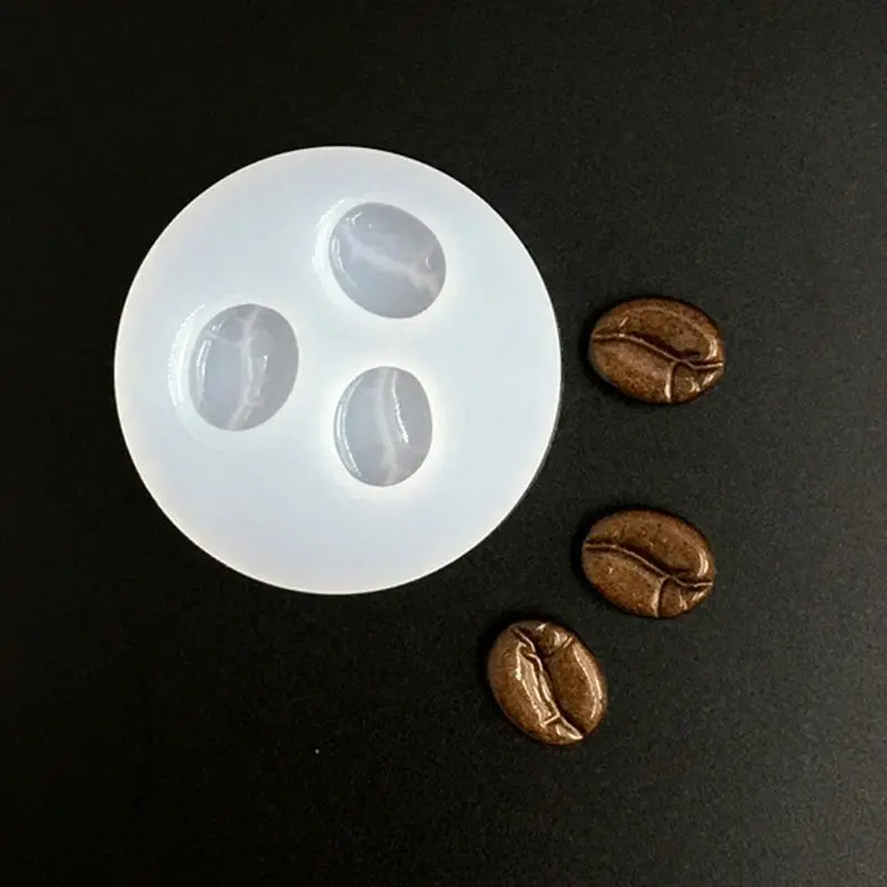 

3Pcs Soft Sugar Love Star Heart Pendant Mold Coffee Bean Gummy Candy Resin Mold