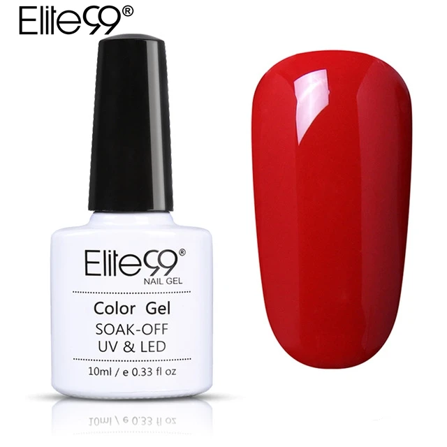 Elite99 10 мл горячая распродажа чистый цвет УФ гель для ногтей замочить сверху
