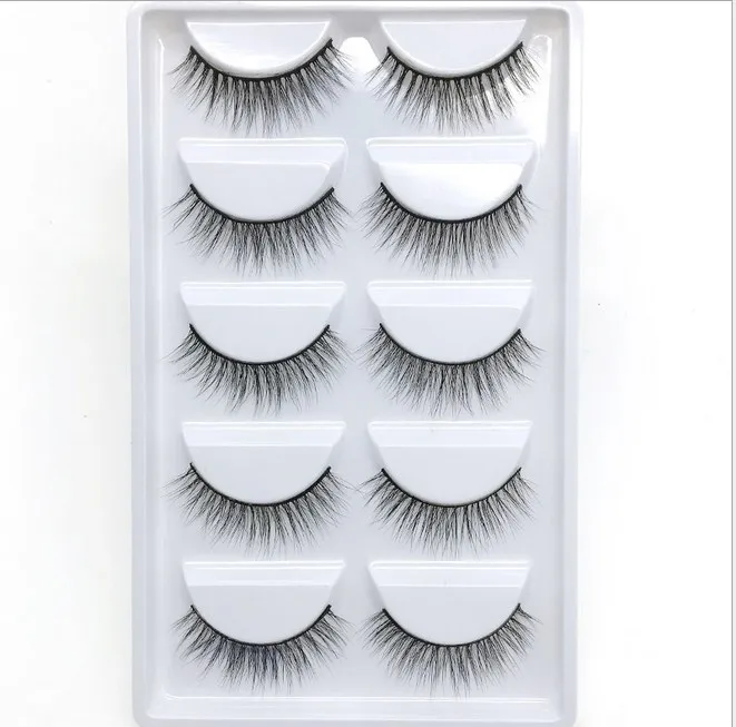 5 пар натуральные накладные Искусственные ресницы длинные Макияж 3d норковые