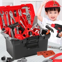 pretend to play with childrens toy toolbox baby simulation repair tool electric drill screwdriver repair toy set boys toy gift