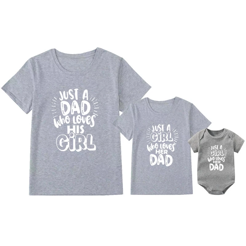 Camisetas divertidas con apariencia familiar para pap&aacute; e hija, ropa a juego Para pap&aacute; y su hija, de verano-4