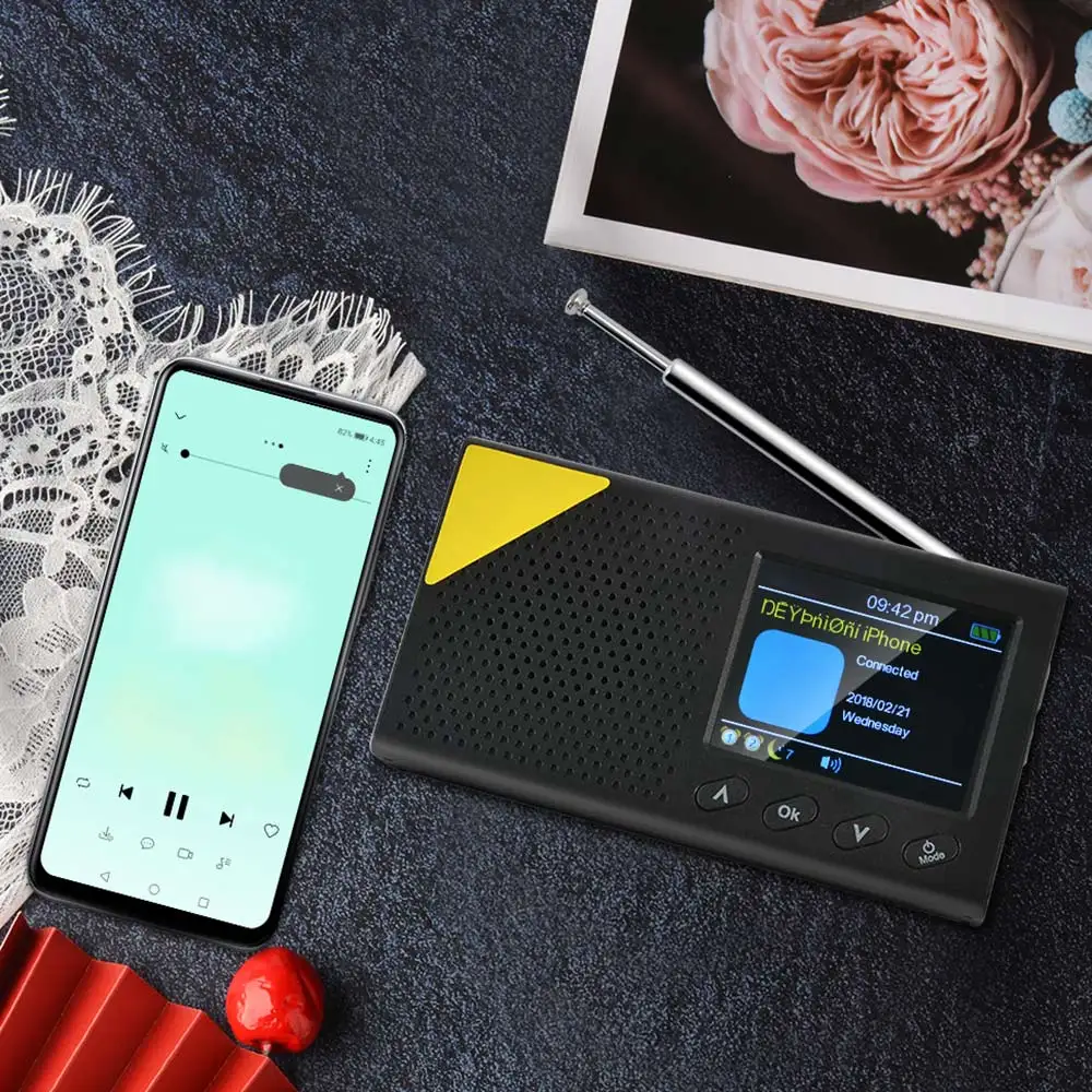Portable Bluetooth Digital Radio For DAB/DAB+ And FM Receiver Rechargeable Light Home 2020 NEW | Электроника