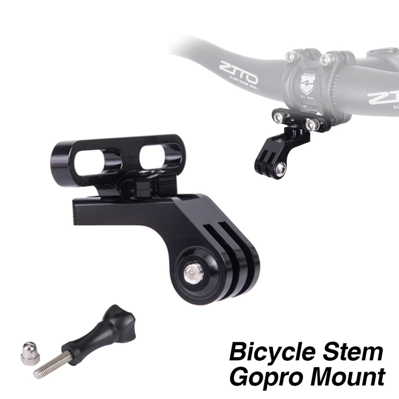 High-Strength Bicycle Stem Gopro Mount Lightweight CNC Holder Universal adapter for XC AM MTB Mountain Road Bike | Спорт и