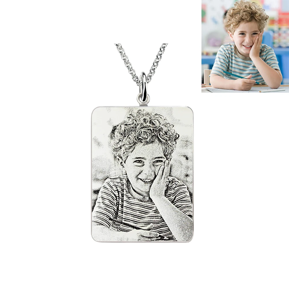 Ожерелье с гравировкой Sweey подвеска фото ожерелье подарок | Украшения и