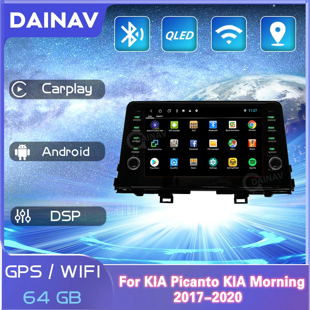 

Автомобильный мультимедийный плеер, стерео, GPS, DVD, радио, навигация, Android экран для KIA MORNING/PICANTO 2017 2018 2019 2020
