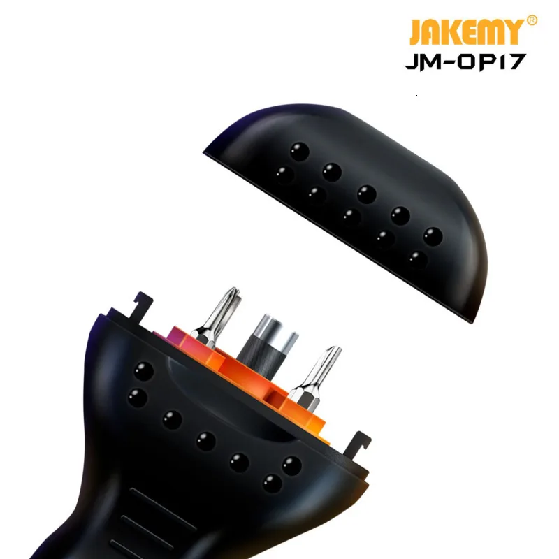 JAKEMY JM-OP17 9 в 1 Многофункциональная портативная мини-отвертка со сменным роликом DIY инструмент для телефона для разборки планшета