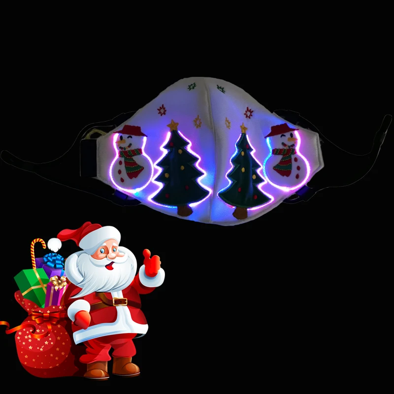 

Merry Christmas Gifts Face Shield Christmas Decorations for Home Natal Navidad Decor Santa Claus Elk Happy New Year Present 2021