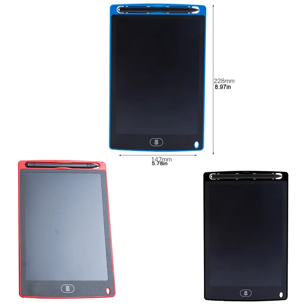 

8.5-inch LCD Children Handwriting Drawing Board Colorful Screen Doodle Handwriting Board Built-in Button Battery