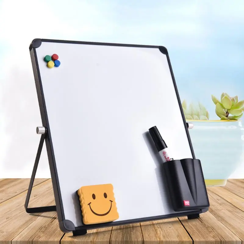 Erasable Magnetic Whiteboard Desktop Message Board Reusable Stand Mini Easel with/without Clip for School Office | Канцтовары для