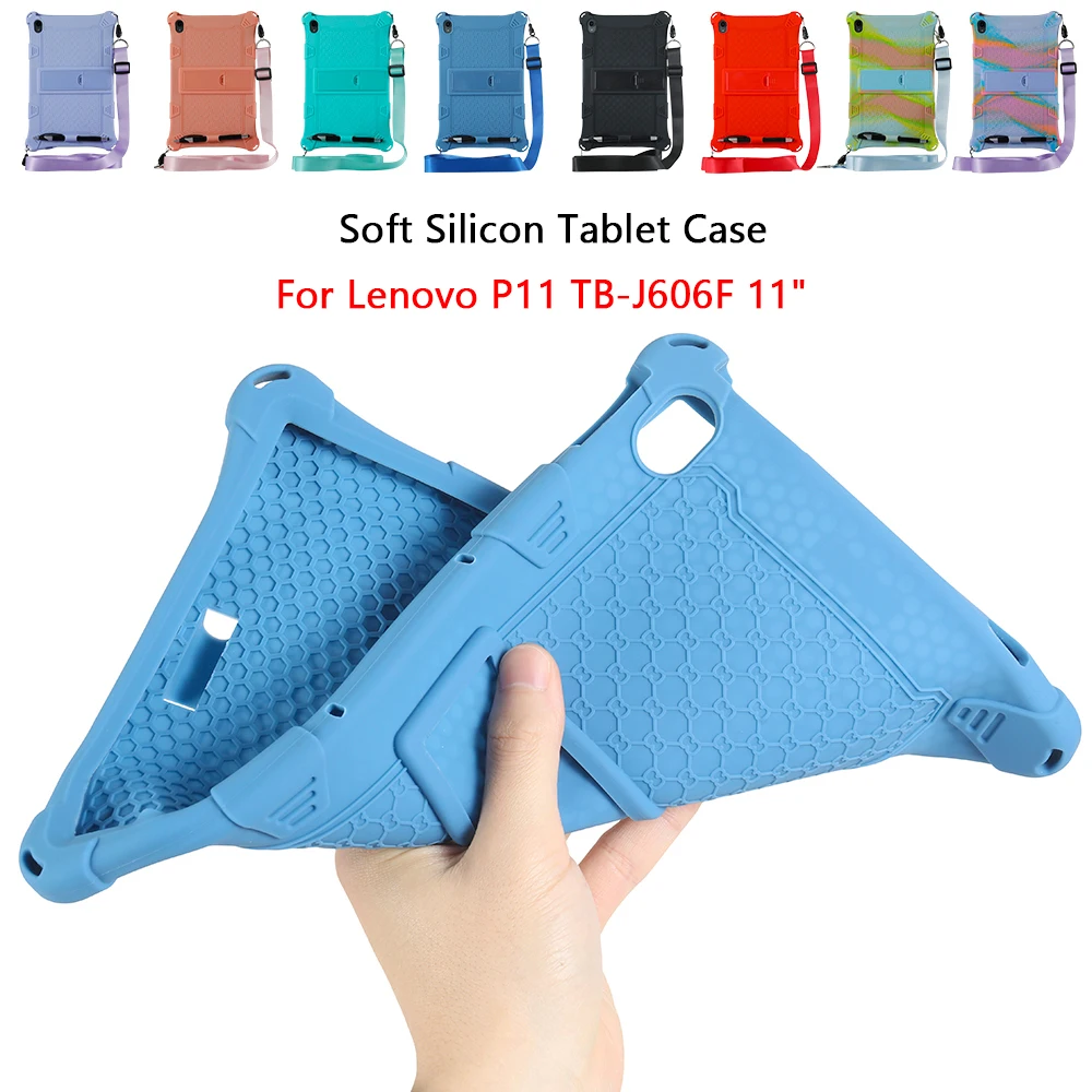 

Soft Tablet Case For Lenovo Tab P11 TB-J606F 11" Cover Silicon Anti-fall Protective Case For Lenovo Tab P11 Pro TB-J706F Cover