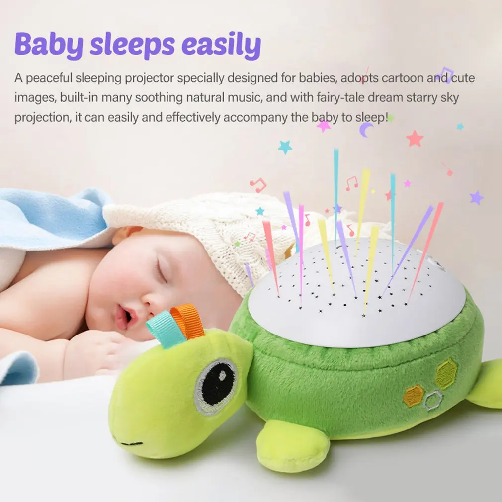 

LED Night Light Projector Plush Toy Birthday Party Kids Gifts Sleep Comfort Starry Galaxy Projection Belly Lamp Bedroom Decor