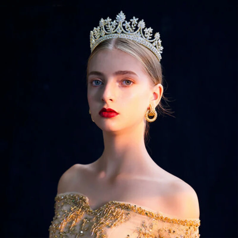 Высококачественные королевские тиары короны для невесты обручи волос с