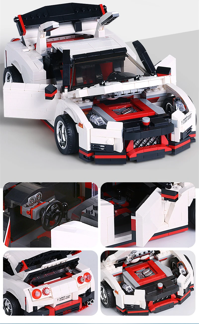 Форма King 13104, Креативная идея, серия Nismo Nissan GTR R35, совместимая техника, Moc-20518, блоки, кирпичи, игрушки, подарки для мальчика