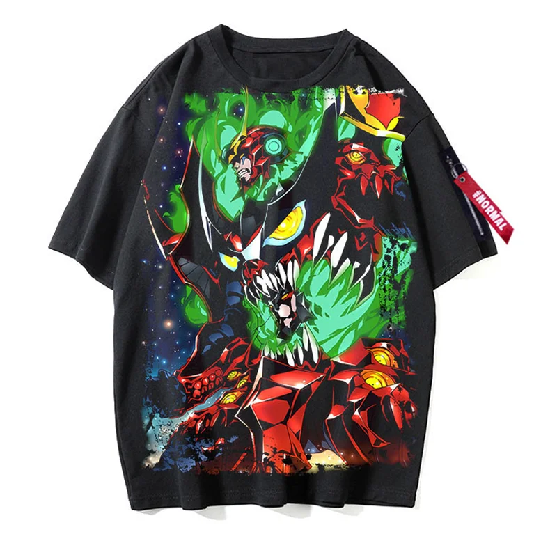

Anime Lagann T Shirt Men women Tengen Toppa Gurren Lagann Tee Shirt O Neck Tshirt BLACK T Shirt
